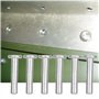 Rivets Pleins,100pcs M4 Rivet Solide à Tête Plate en Alliage d'Aluminium Rivets Pleins Rivets Tête Plate Kit d'Assortiment de Fi