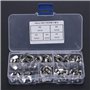 50 Pcs Écrou papillon Écrou à oreilles en acier inoxydable Écrou en lingot Écrou Serrer à la main M3 M4 M5 M6 M8 Kit de fixation