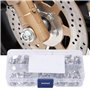 50 Pcs Écrou papillon Écrou à oreilles en acier inoxydable Écrou en lingot Écrou Serrer à la main M3 M4 M5 M6 M8 Kit de fixation