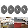4pcs Roue de Caoutchouc de Machine à Tricoter pour Silver Reed SK840 SK830 SK580 SK270 SK218 SK325 Accessoires de Machine à Tric