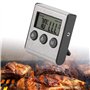 Numérique Grill BBQ Thermomètre Minuteur La Cuisson des Aliments Sonde à Viande Temparature Testeur