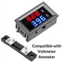 Jadeshay 50A / 75mV Shunt Resistor, DC ampèremètre Panneau shunté Testeur de Courant for Digital ampèremètre Compteur analogique