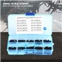 KSTE 1000pcs Vis CROISETTE tête autotaraudeuse boulons Assortiment Kit M1 M1.2 M1.4 M1.7