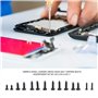 KSTE 1000pcs Vis CROISETTE tête autotaraudeuse boulons Assortiment Kit M1 M1.2 M1.4 M1.7