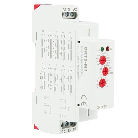 KSTE GRT8-M1 temporisés multifonctions Délai relais avec 10 fonctions rail DIN AC 220 V