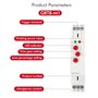 KSTE GRT8-M1 temporisés multifonctions Délai relais avec 10 fonctions rail DIN AC 220 V