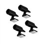 Dispositif universel de sifflet de cerf de voiture 4pcs sifflets d'avertissement de animale automobile professionnelle (noir)