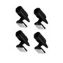 Dispositif universel de sifflet de cerf de voiture 4pcs sifflets d'avertissement de animale automobile professionnelle (noir)