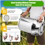 Bidon à lait en acier inoxydable de 30 l - Pot à lait robuste - Seau à vin - Seau à vin - Conteneur de stockage avec couvercle h