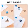 Meafeng Lot de 600 Yeux et Nez de sécurité avec rondelles pour Jouets au Crochet, différentes Tailles, Plastique coloré, pour Am