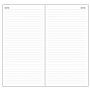 Lot de 3 inserts de carnet de voyage pour carnet de voyage de taille standard, 11 x 21 cm, 32 feuilles/64 pages, couverture en k