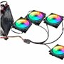 Adaptateur de ventilateur SATA vers 3 broches 4 broches, SATA 15 broches vers 4 x 3 broches/4 broches 12 V pour boîtier PC - 28 