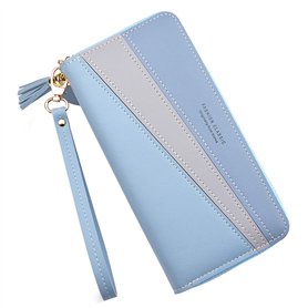 Yixuan Portefeuille Femme Longue PU Cuir Porte Monnaie Porte-chéquiers Grand Porte-Cartes Grande Capacite Portefeuille avec Glan