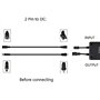 Huachuang Câble D'extension DC-Connecteurs Mâles et Femelles de 2.1mm x 5.5mm pour Adaptateur d'alimentation pour Elévateur Elec