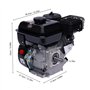 Moteur Thermique 7,5CV 4 Temps Moteur Karting 212cc Moteur à essence OHV Moteur Thermique, Arbre de 20 mm de diamètre - Monocyli