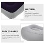 LIOOBO 2 pcs Gonflable Voyage Repose-Pieds Oreiller Repose-Pieds Coussin Voyage Coussins pour Les Avions Tabouret Gonflable Pouf
