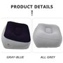 LIOOBO 2 pcs Gonflable Voyage Repose-Pieds Oreiller Repose-Pieds Coussin Voyage Coussins pour Les Avions Tabouret Gonflable Pouf