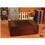 Cabilock Boîte À Documents En Bois De Style Vintage Boîte De Rangement Pour Livres Décoration Organisateur De Bijoux Bureau