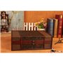Cabilock Boîte À Documents En Bois De Style Vintage Boîte De Rangement Pour Livres Décoration Organisateur De Bijoux Bureau