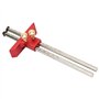 double bois en acier inoxydable tête Scriber Règle de marquage Calibre bois Scribe outil Menuiserie