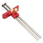 Broco trusquin en bois, double bois en acier inoxydable tête Scriber Règle de marquage Calibre bois Scribe outil Menuiserie