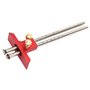 Broco trusquin en bois, double bois en acier inoxydable tête Scriber Règle de marquage Calibre bois Scribe outil Menuiserie