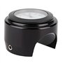 Modification Moto Support de Guidon étanche Horloge à Quartz Montre (Cadran Blanc de Surface Noir)