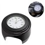 KSTE Montre Moto, Modification Moto Support de Guidon étanche Horloge à Quartz Montre (Cadran Blanc de Surface Noir)