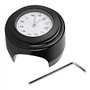 KSTE Montre Moto, Modification Moto Support de Guidon étanche Horloge à Quartz Montre (Cadran Blanc de Surface Noir)