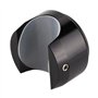 KSTE Montre Moto, Modification Moto Support de Guidon étanche Horloge à Quartz Montre (Cadran Blanc de Surface Noir)