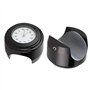 KSTE Montre Moto, Modification Moto Support de Guidon étanche Horloge à Quartz Montre (Cadran Blanc de Surface Noir)