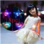 Toyvian Lot de 8 colliers lumineux en forme de cœur à LED clignotants, accessoires phosphorescents pour enfants, mariage, annive