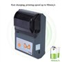 Mini Imprimante Bluetooth Portable 90 mm/s - Thermique Sans Fil 58 mm - Ticket 7.4V 1500mAh Rechargeable pour Windows/Android
