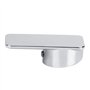 Robinet en Alliage de Zinc Poignée Robinet de Salle de Bain 1 poignée Faible Arc sans Plomb Poignée Unique 50 mm Robinet d'évier