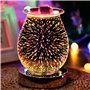 Yezytech 3D Lampe Daromathérapie, Lampe Aromatique Sensible Au Toucher, Brûleur à Mazout électrique, Brûleur à Cire Fondant Diff