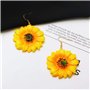 NUOBESTY 1 Paire Décoration De Feuille Boucles D'oreilles Pendantes En Acrylique Boucles D'oreilles Bijoux En Acrylique Clou De 