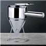 YUNYODA Entonnoir de Cuisson en Acier Inoxydable, Desserts à gâteaux Professionnels Faisant Un Distributeur de pâte à gaufres à 