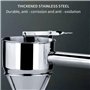 YUNYODA Entonnoir de Cuisson en Acier Inoxydable, Desserts à gâteaux Professionnels Faisant Un Distributeur de pâte à gaufres à 