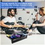 summina Pédale D'effet De Guitare Pédale En Alliage D'aluminium Avec Sac De Transport 4 Pièces Bandes De Fixation Pour Médiators