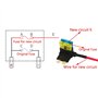 Mintice 5 Pièces 12V 24V Add A Circuit Porte-Fusible Adaptateur Fusible de Voiture Ajouter un Circuit ATM ACU Tap Fusible Lame S