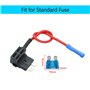 Mintice 5 Pièces 12V 24V Add A Circuit Porte-Fusible Adaptateur Fusible de Voiture Ajouter un Circuit ATM ACU Tap Fusible Lame S
