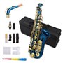 Btuty Saxophone alto en laiton gravé en mi bémol avec coquillage d'ormeau
