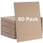 HAKZEON Lot de 60 Feuilles de Carton Ondulé A4