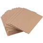 HAKZEON Lot de 60 Feuilles de Carton Ondulé A4, 21,6 x 27,9 cm Plaque Carton Ondulé Marron pour Emballage, Expédition