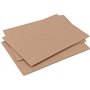 HAKZEON Lot de 60 Feuilles de Carton Ondulé A4, 21,6 x 27,9 cm Plaque Carton Ondulé Marron pour Emballage, Expédition