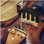 Sourdine en Caoutchouc,Sourdine de Violon Rubber 4/4 Practice Mute for Violin - Noir