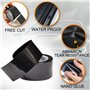 Protecteur de seuil de Garde de Porte de Voiture, 5CM×5M Fibre de Carbone 5D Film de Protection Autocollant pour portière de Voi
