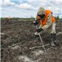 sonde de sol | Tige de sonde de terre en acier inoxydable massif antirouille avec poignée en T