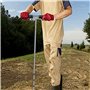 Sonde d'échantillonnage de sol, sonde de sol | Tige de sonde de terre en acier inoxydable massif antirouille avec poignée en T,K