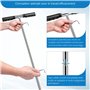 Sonde d'échantillonnage de sol, sonde de sol | Tige de sonde de terre en acier inoxydable massif antirouille avec poignée en T,K